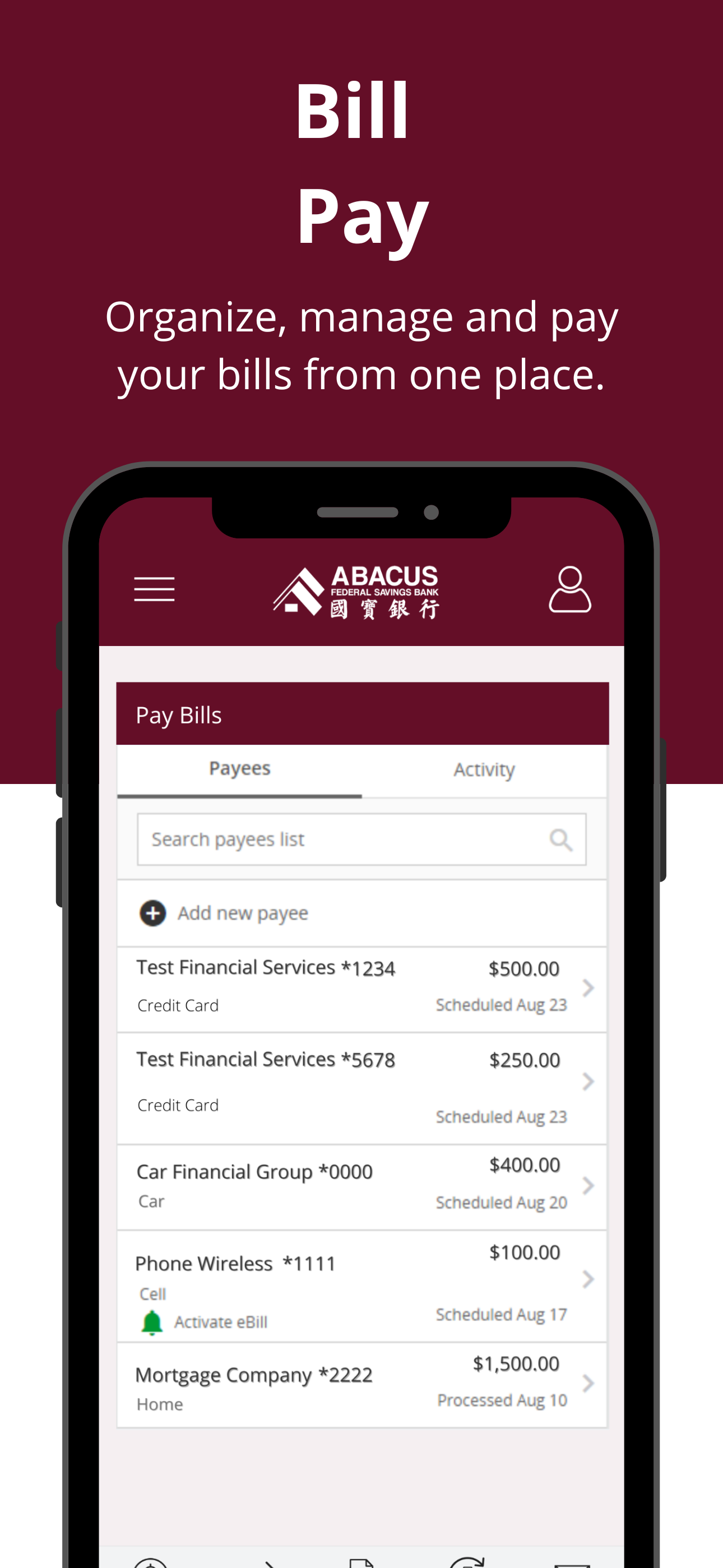 Abacus iMobile Banking screenshot 7