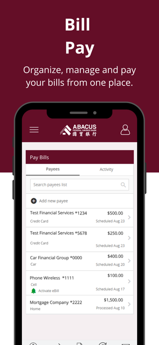 Abacus iMobile Banking Screenshot 7 of 7