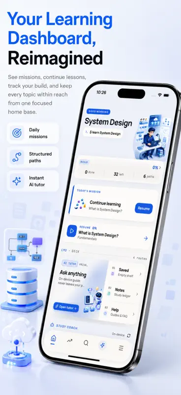 Learn System Design & DSA screenshot 1 of 9
