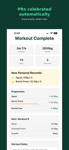 LiftStrong - 5x5 Workout screenshot
