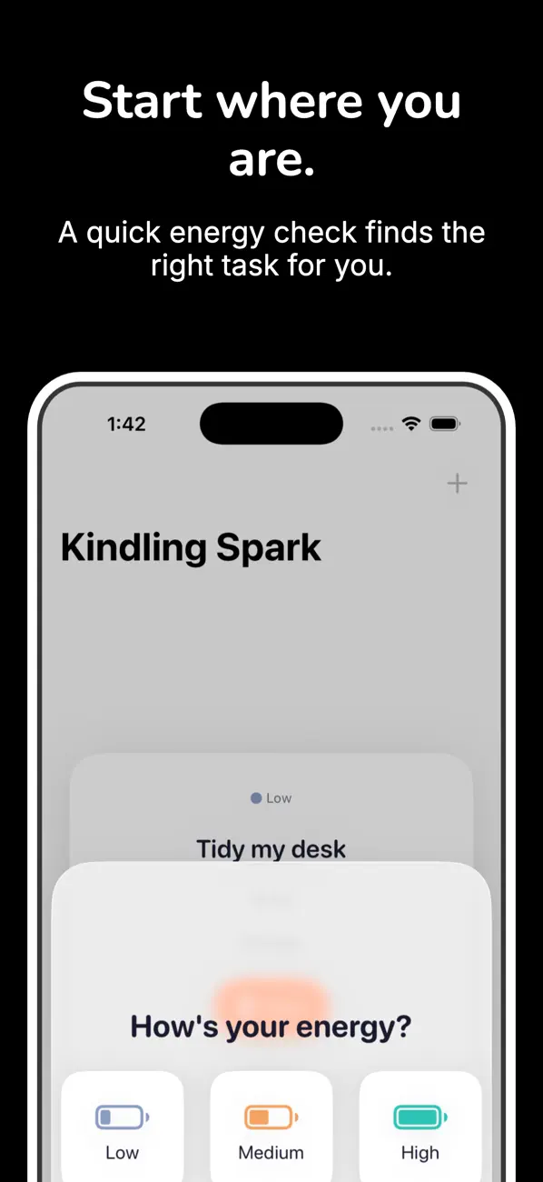 Screenshot #2 pour Kindling Spark – ADHD Focus