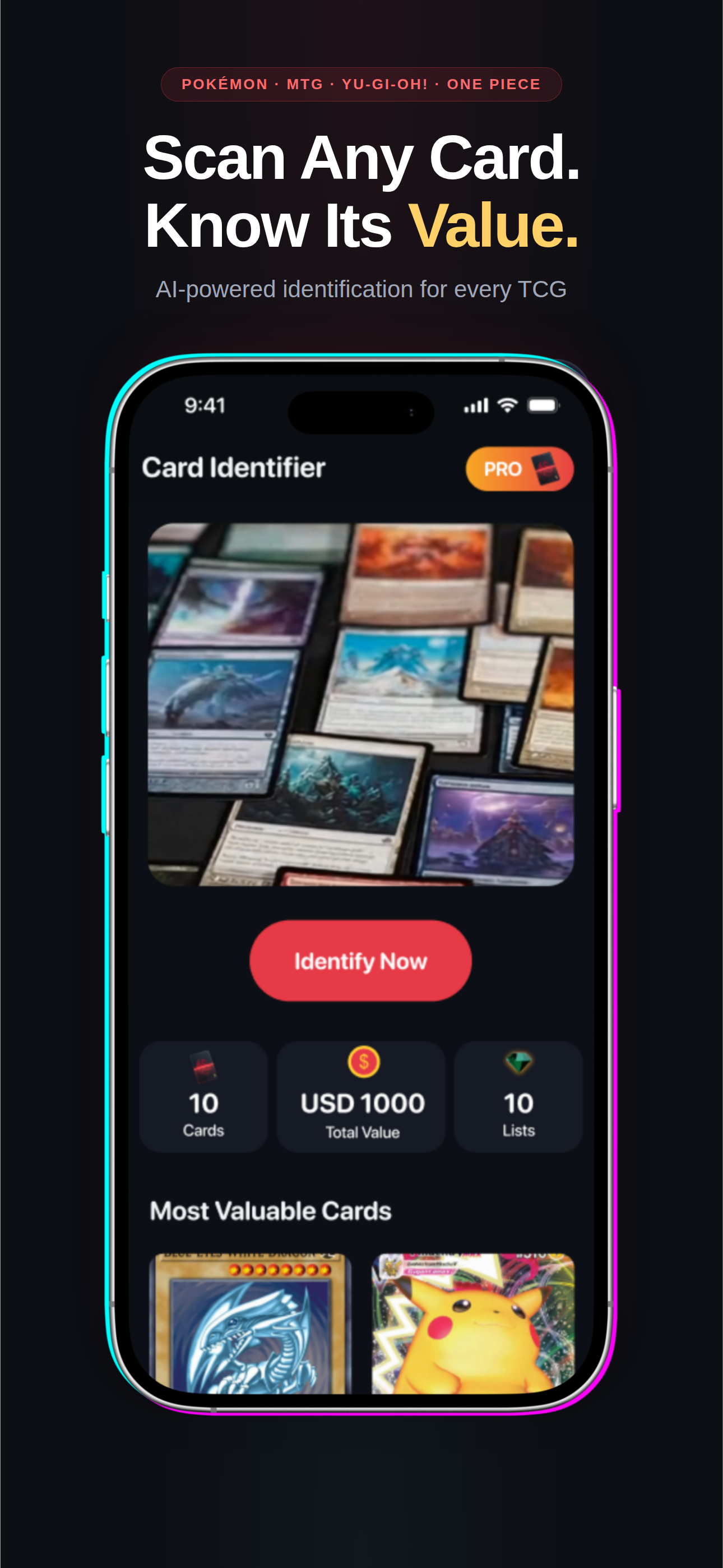 TCG Card Scanner AI Identifier