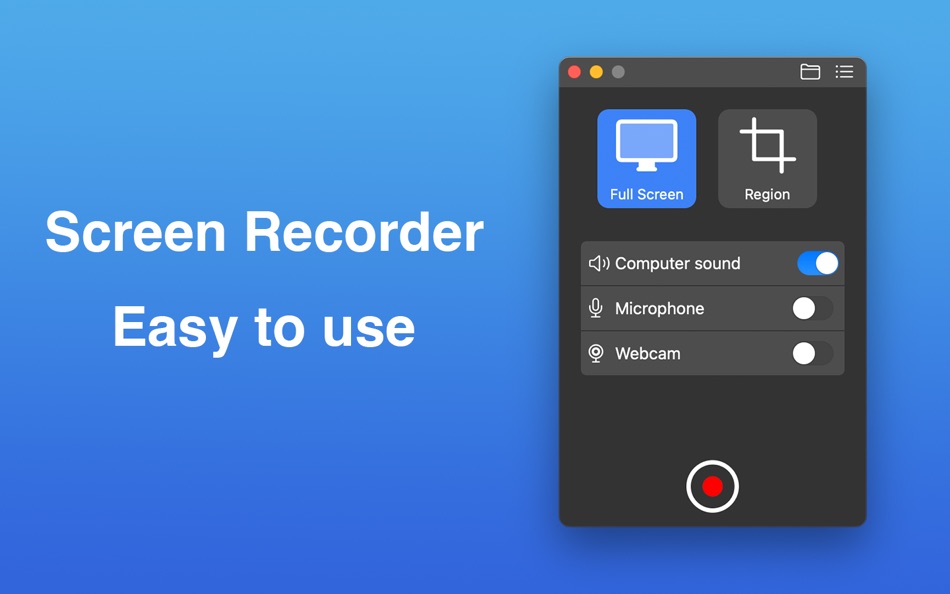 Screen Recorder Fluent (macOS) 由: 桂莲 李 Screen Recorder Fluent (macOS) 由: 桂莲 李