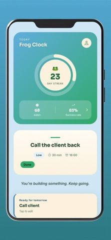 FROG CLOCK - Eat The Frog screenshot