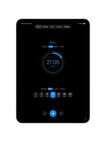 Focus DNA - Pomodoro Timer iPad screenshot