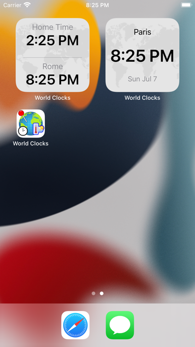 Screenshot #2 pour World Clock & Meteo + Widget