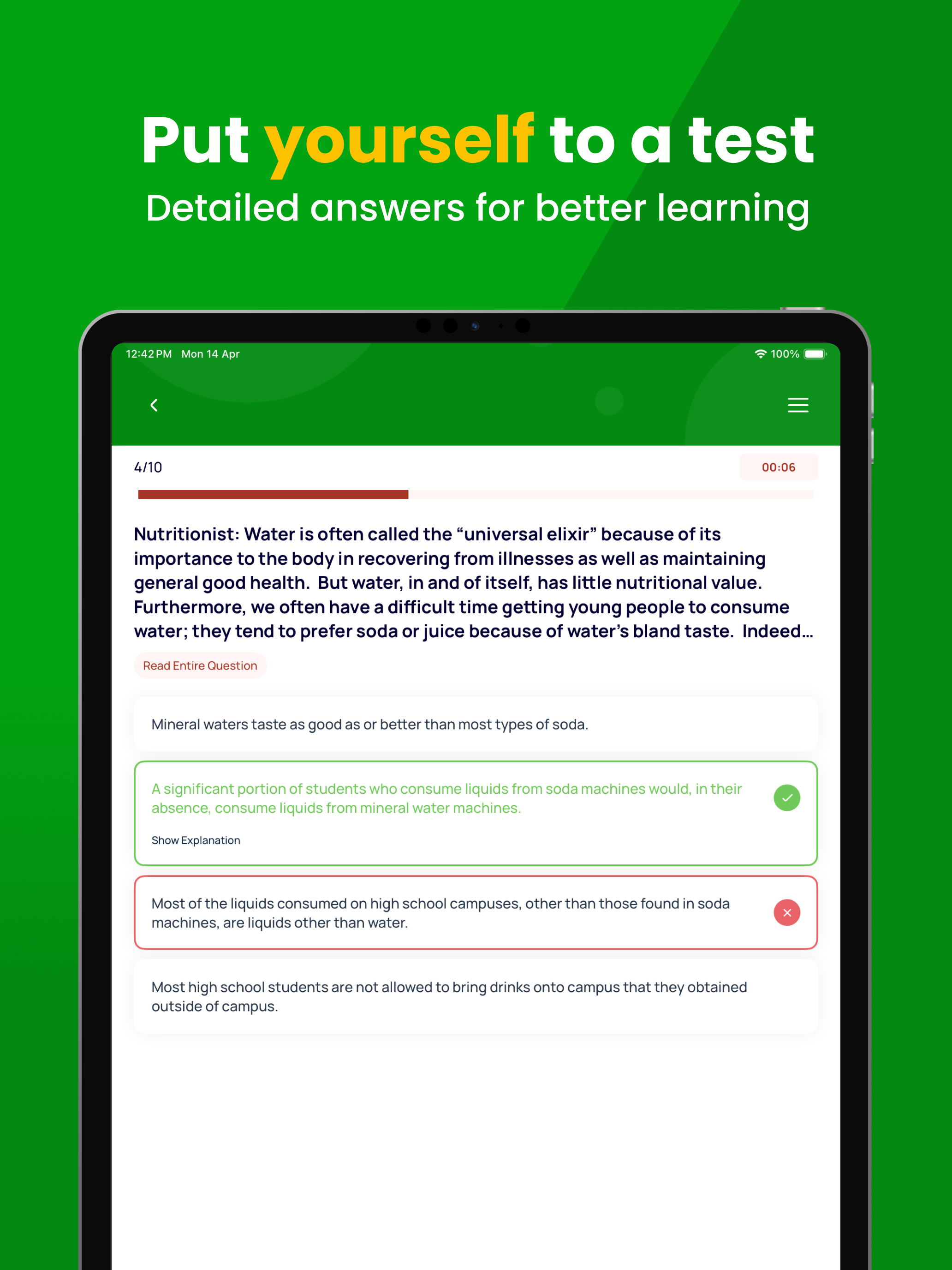 LSAT Practice Test & Exam Prep