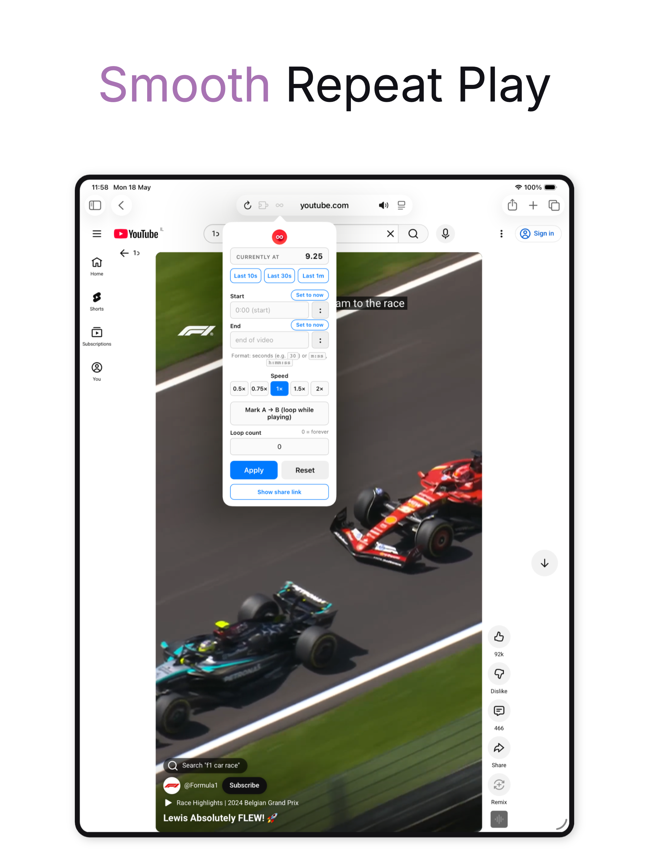 Video Looper - for Safari screenshot 7