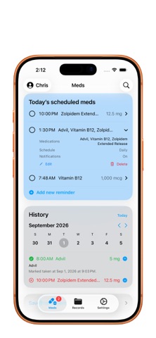 MedTime Medication Tracker Screenshot 2 of 7