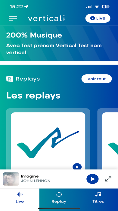 Screenshot #1 pour Vertical Radio