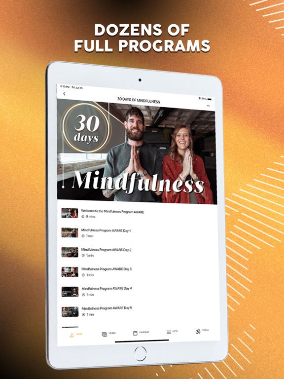 Breathe and Flow Yoga iPad screenshot 3 - Health & Fitness app