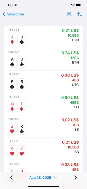 Showdown: Poker Stats Tracker screenshot 2
