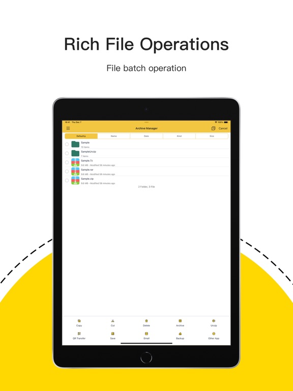 Screenshot #6 pour Unzip dzip zip rar 7z extract