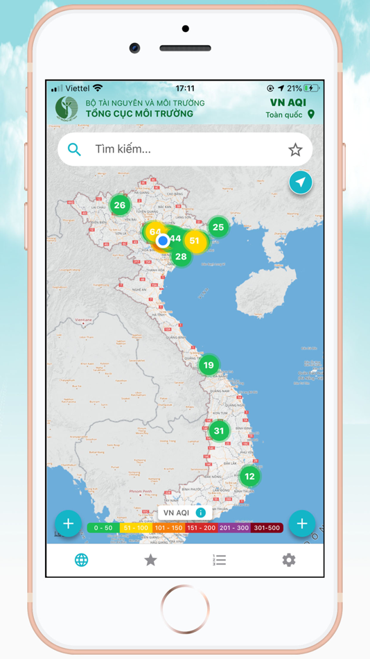 #1. VN Air (iOS) 由: NORTHEN CENTRE FOR ENVIRONMENTAL MONITORING -VIETNAM ENVIRONMENT ADMINISTRATION
