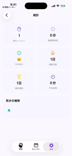 瞑想ダイアリー screenshot 3