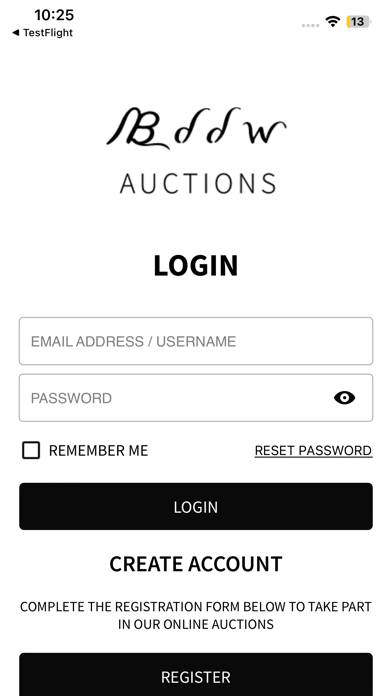 BDDW Auctions Screenshot