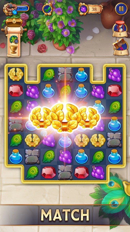 #3. Jewels of Rome・Match-3 Empires (iOS) di: G5 Entertainment AB