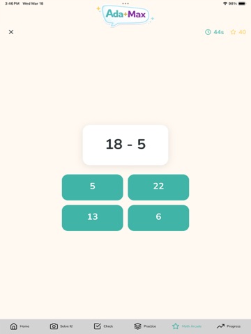 Ada+Max - Math Problem Solver iPad screenshot