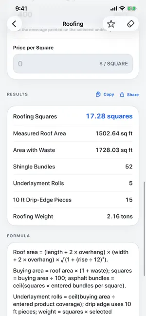 Construction Tools: Calculator screenshot 4