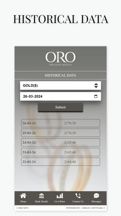ORO Spot Screenshot