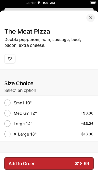 Bella Notta's Pizza iPhone screenshot 4 - Food & Drink app
