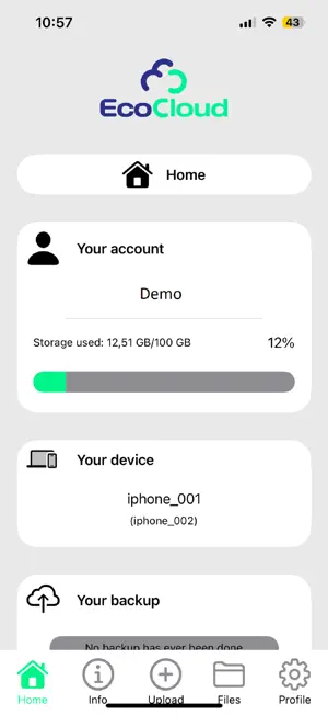 EcoCloud. screenshot 2