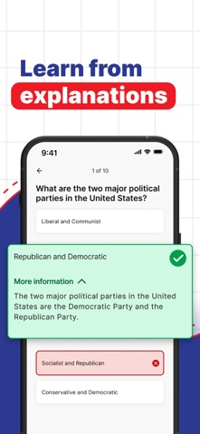 USCIS Civics Test 2026 Screenshot 7 of 10