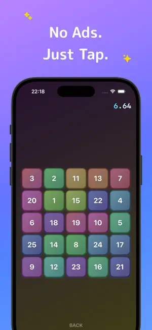 Tap Tap 25 - Number Speed Game screenshot 3