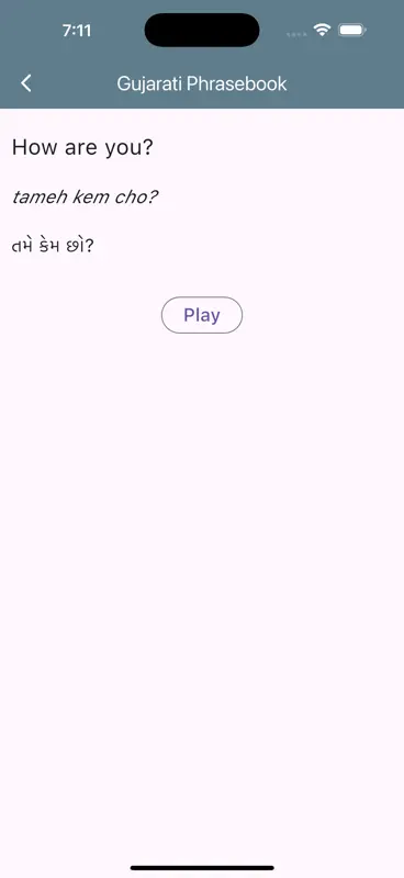 Gujarati Phrasebook screenshot 3 of 10