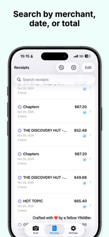 Receipts for YNAB Screenshot 4 of 4