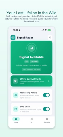 Signal Radar · Offline SOS AI Screenshot 1 of 4