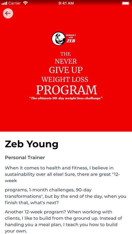 Workout with Zeb screenshot-5