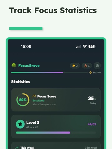 Focus Grove - Pomodoro Timer iPad screenshot