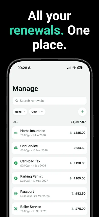 All Renewals: Manager screenshot 4
