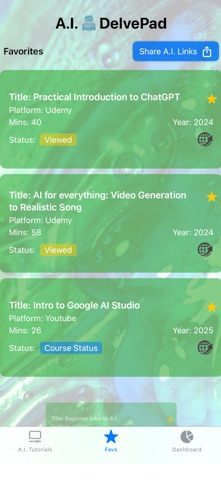 A.I. DelvePad screenshot