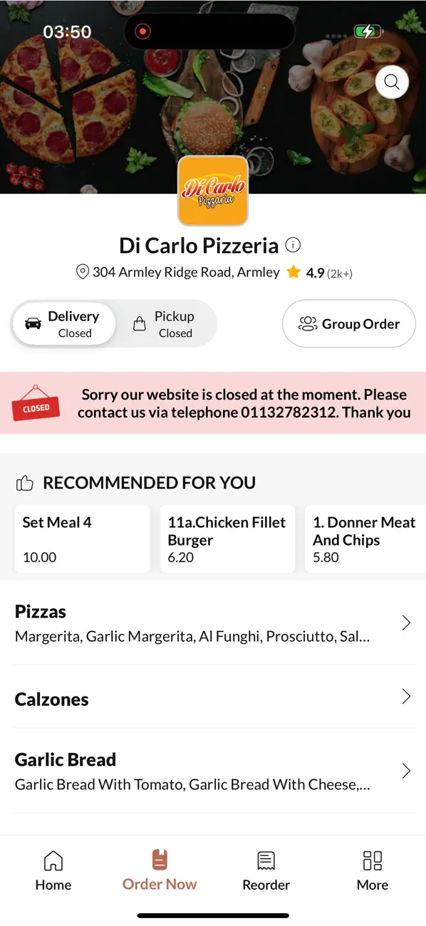 Screenshot #2 pour Di Carlo Pizzeria