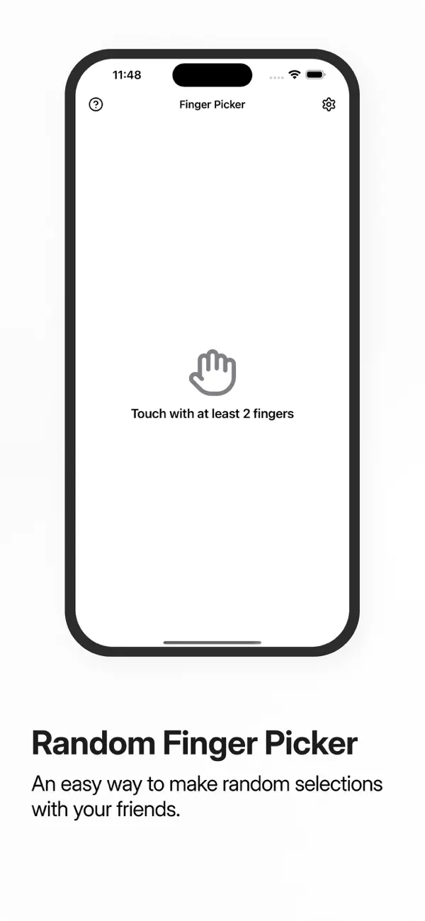 Screenshot #1 pour Random Finger Picker & Chooser