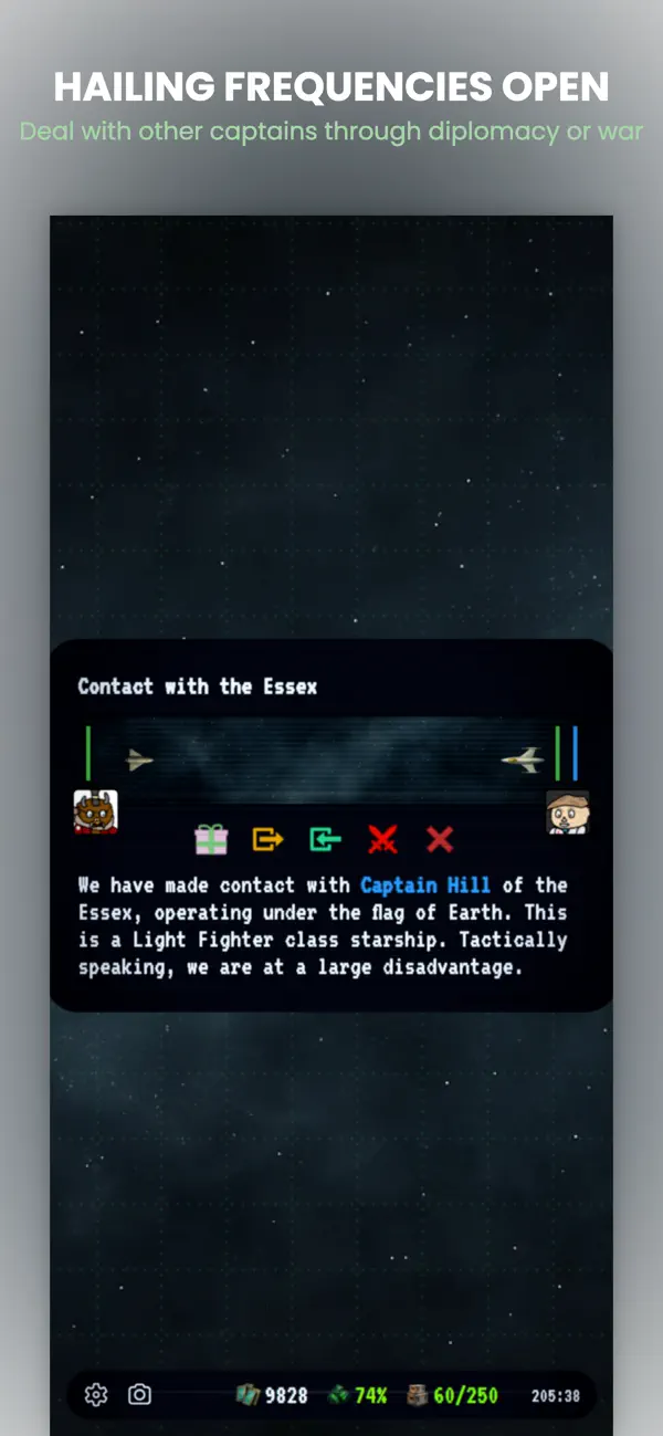 Screenshot #1 pour My Starship: Space RPG