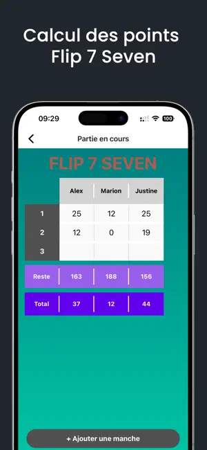Flip 7 Seven-Calcul des points screenshot 3