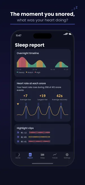 Snore Recorder for good night screenshot 4