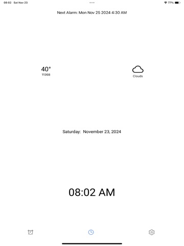 Cosmosis Alarm iPad screenshot