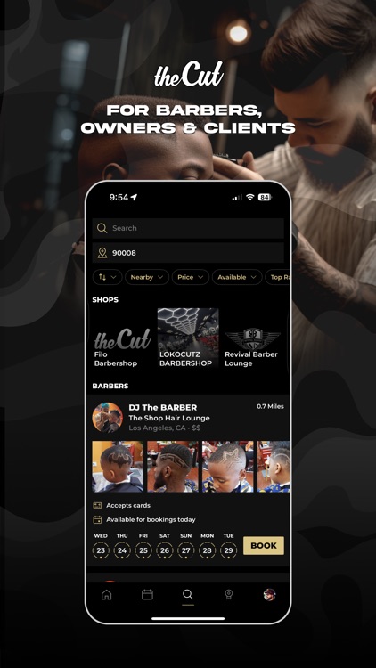 theCut: Barbershop Booking