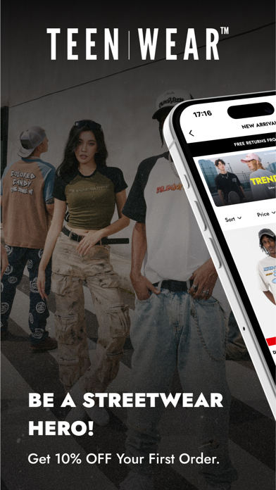 TEENWEAR - Shop Streetwear Screenshot