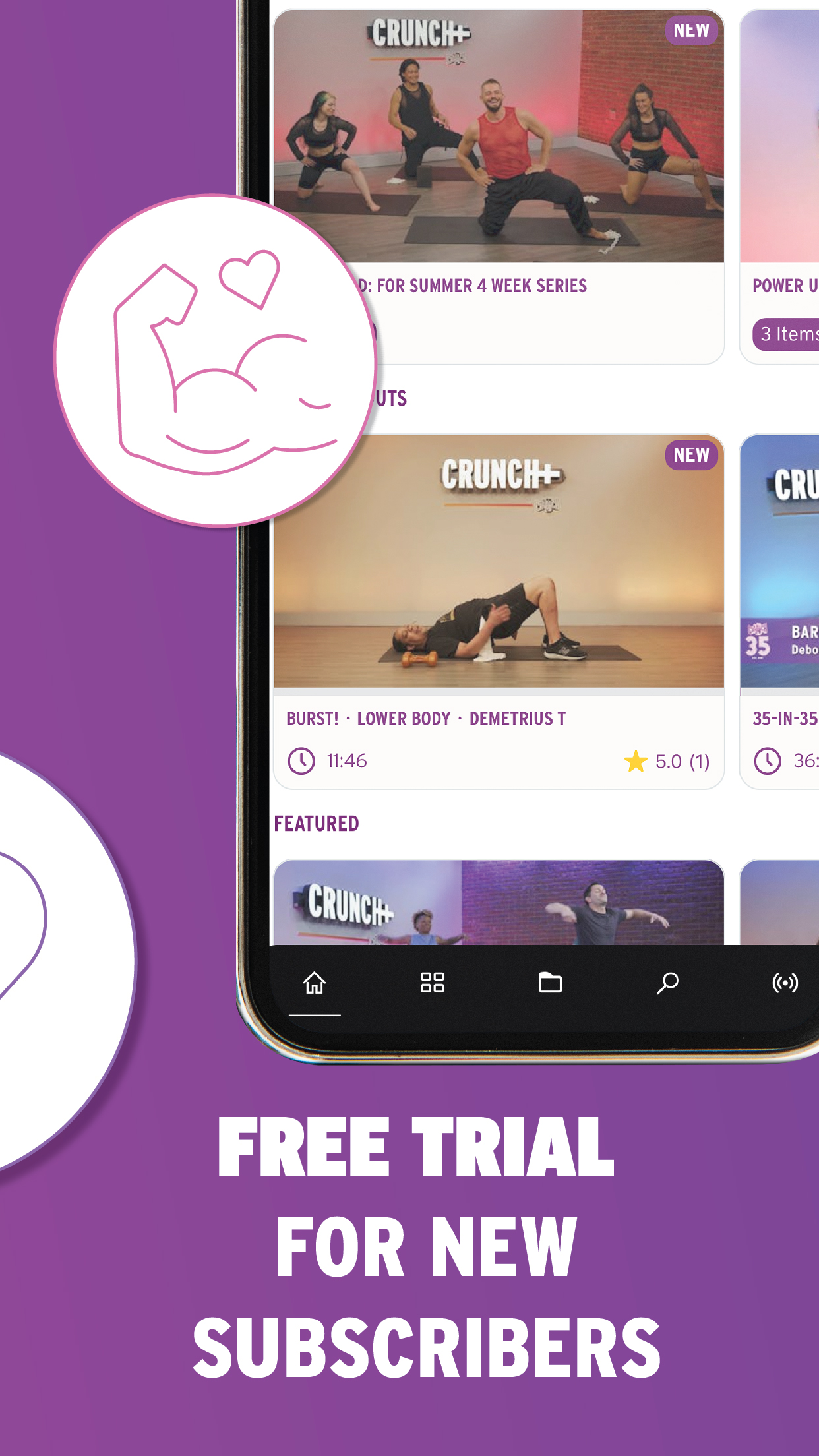 Crunch+ On-Demand Fitness