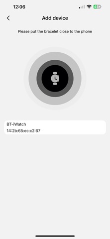 iWatch screenshot