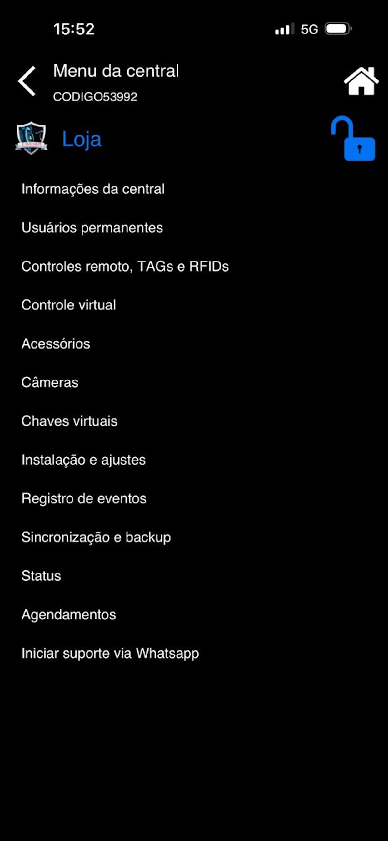 Código Segurança Eletrônica screenshot 3