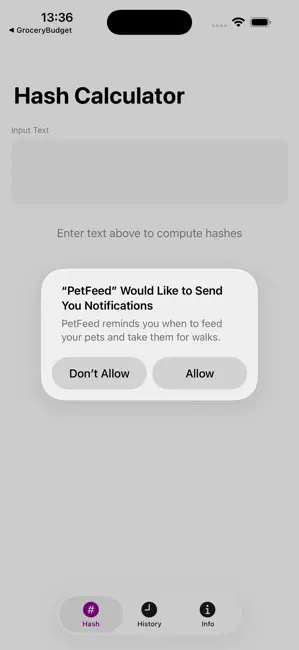 HashCalc: Hashes iPhone screenshot 3