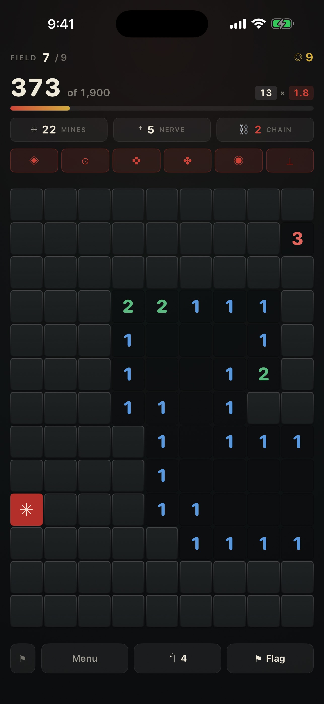 Screenshot 1 of Canary: Minesweeper Roguelite