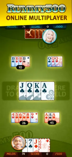 Rummy 500 screenshot 1