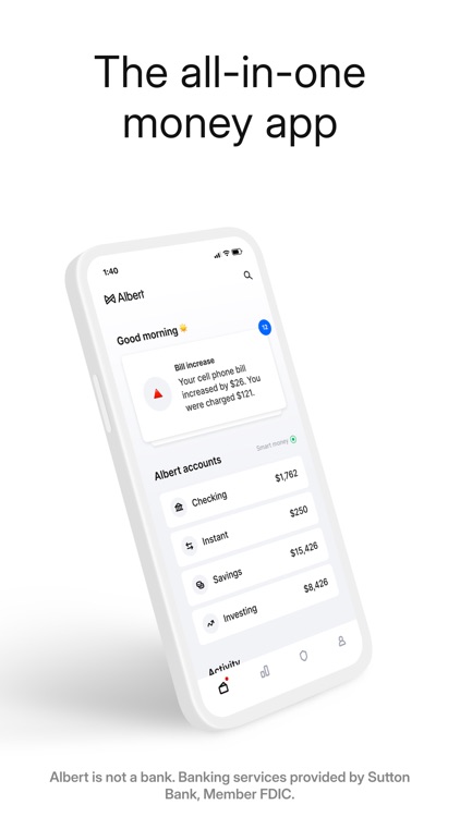 Albert: Budgeting and Banking screenshot-0